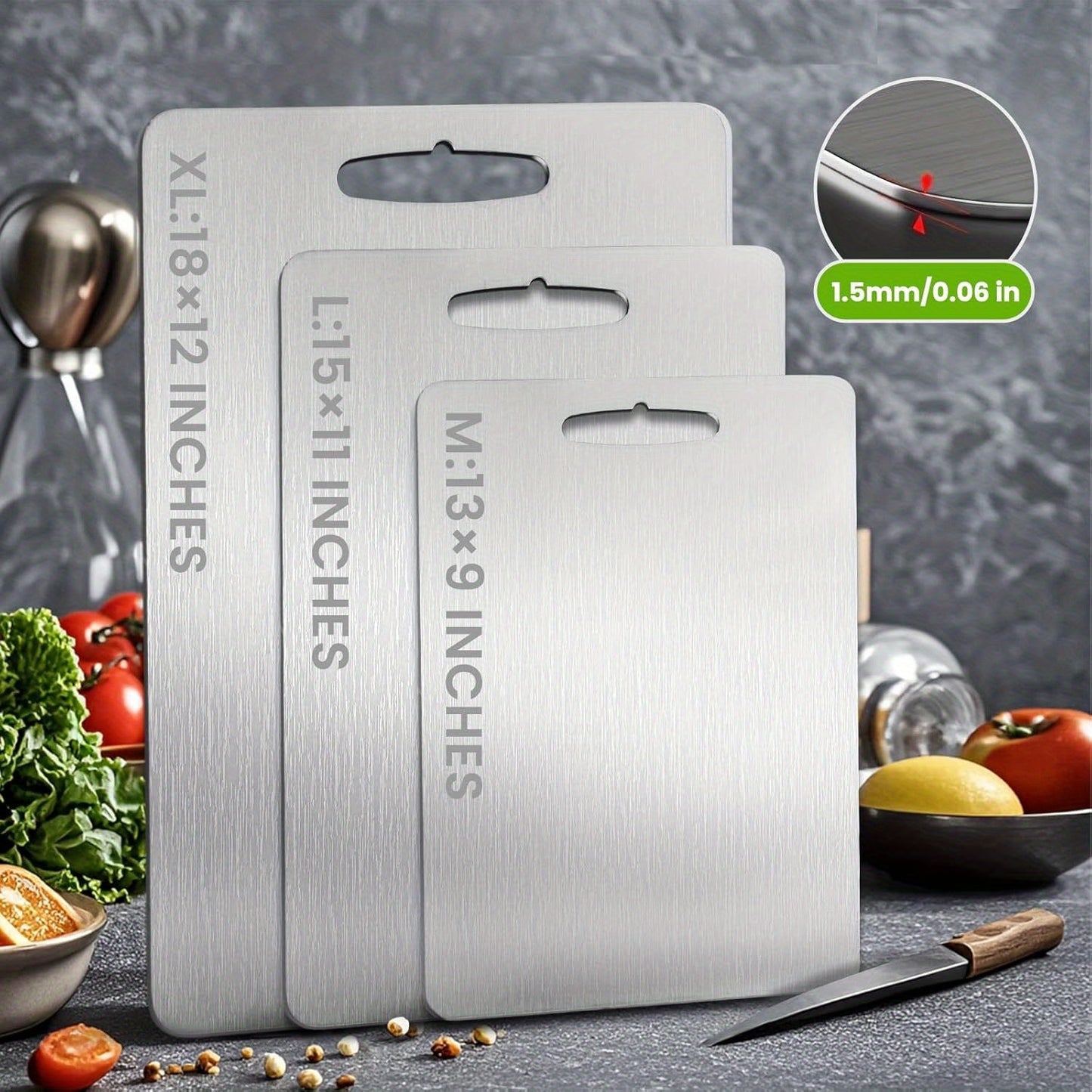 Titanium Cutting Board Set for Hygienic Food Preparation