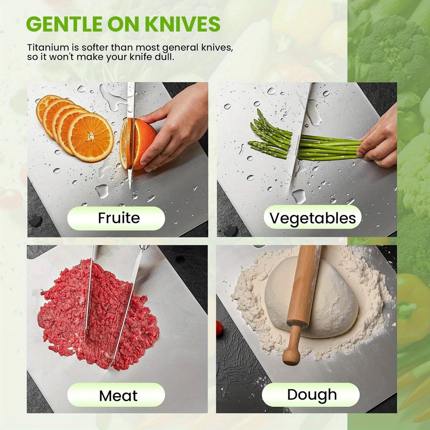 Titanium Cutting Board Set for Hygienic Food Preparation