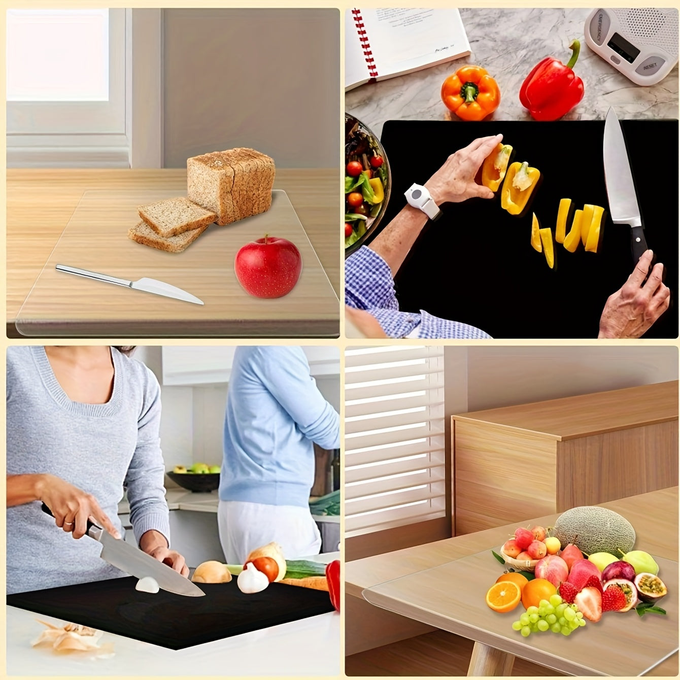 Scratch-Resistant Food-Safe Cutting Board