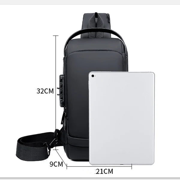 Anti-Theft Lightweight Travel Backpack with Hidden Security Compartments