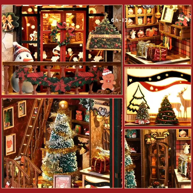DIY Christmas Building Kit with Front Protective Dust Cover