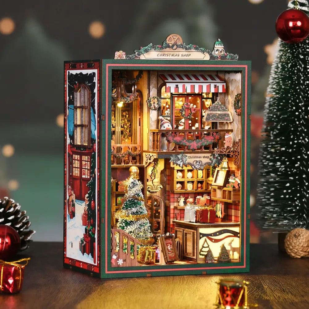 DIY Christmas Building Kit with Front Protective Dust Cover