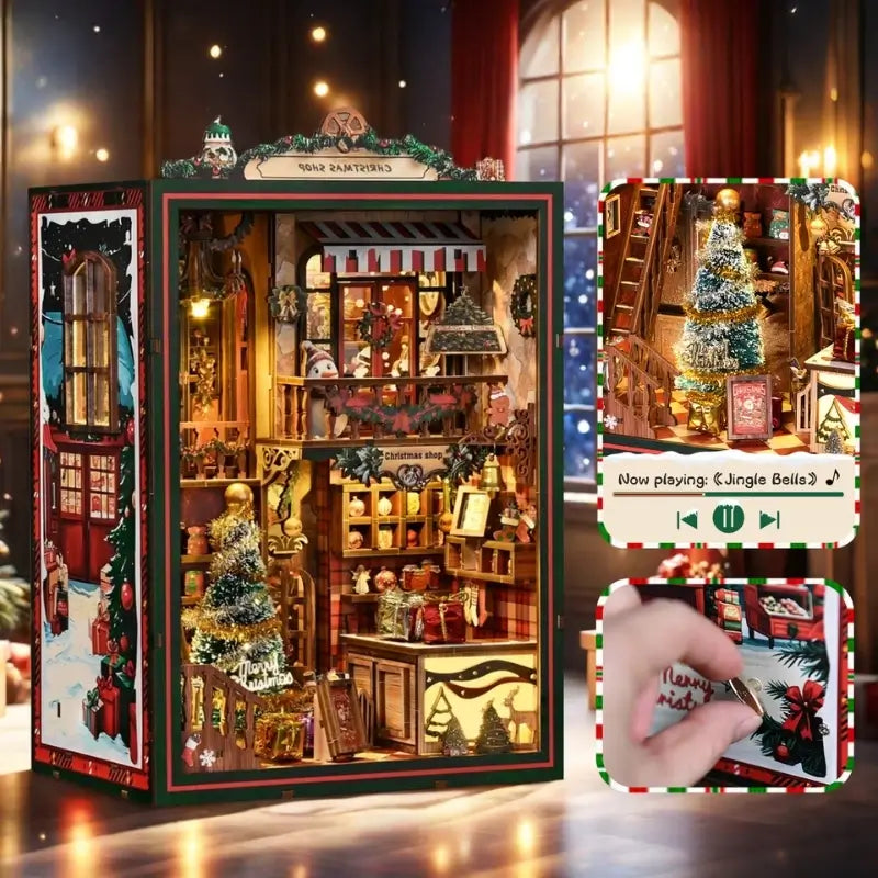 DIY Christmas Building Kit with Front Protective Dust Cover