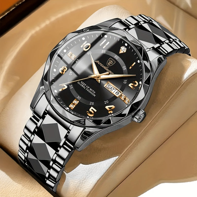 Multifunctional Waterproof Sports Watch with Digital and Quartz Display