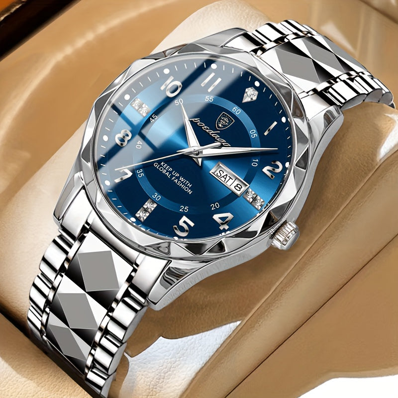 Multifunctional Waterproof Sports Watch with Digital and Quartz Display