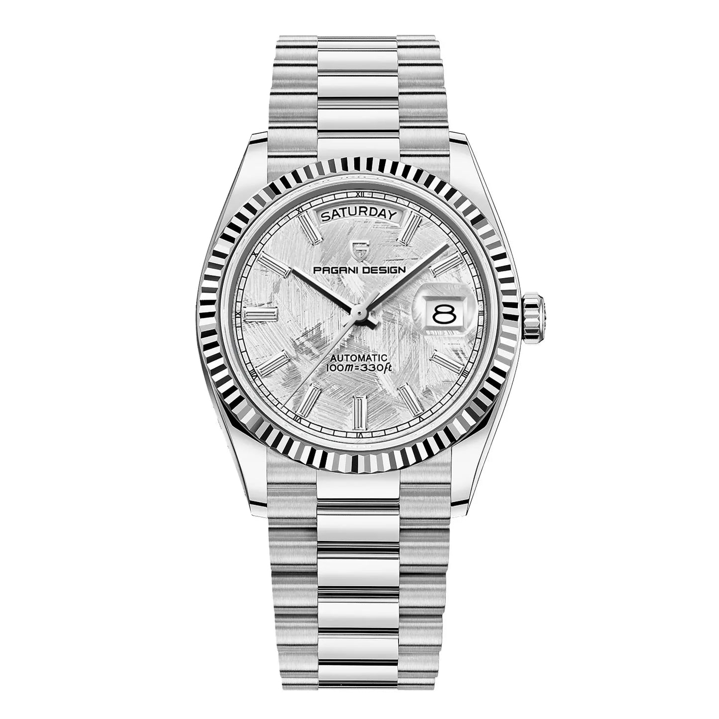 Automatic Men's Classic Watch with Date and Day Display