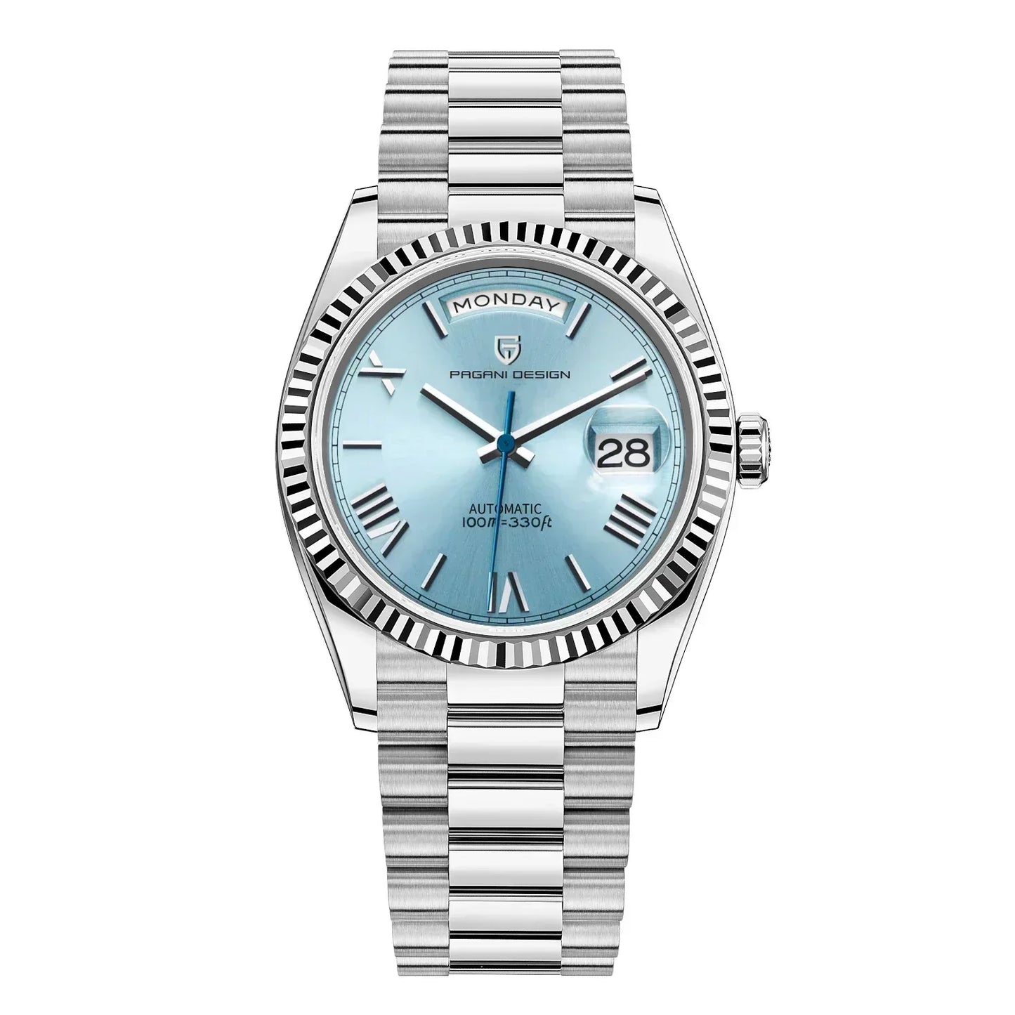 Automatic Men's Classic Watch with Date and Day Display