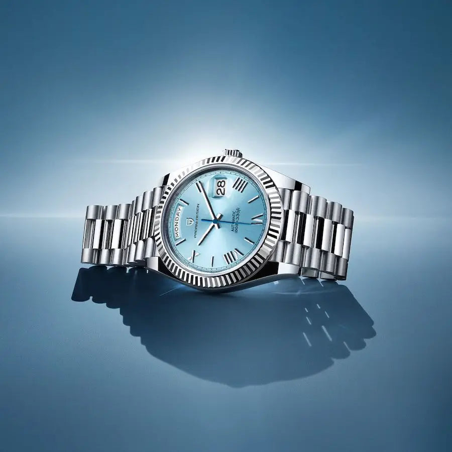 Automatic Men's Classic Watch with Date and Day Display