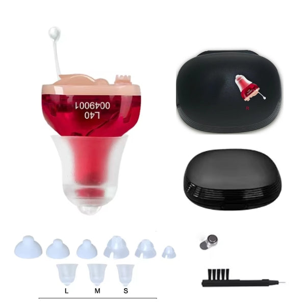 Rechargeable Discreet Hearing Aid with Automatic Calibration