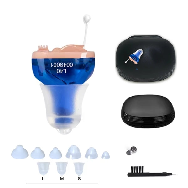Rechargeable Discreet Hearing Aid with Automatic Calibration