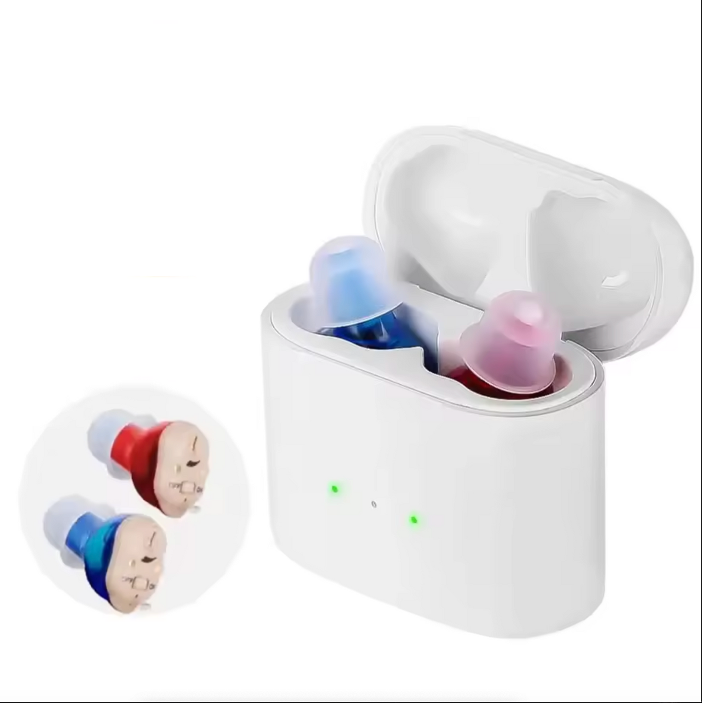 Rechargeable Discreet Hearing Aid with Automatic Calibration