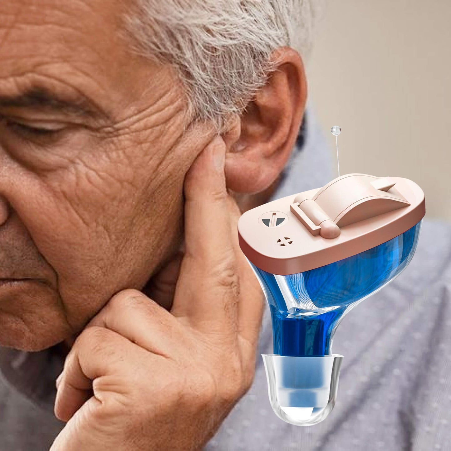 Rechargeable Discreet Hearing Aid with Automatic Calibration