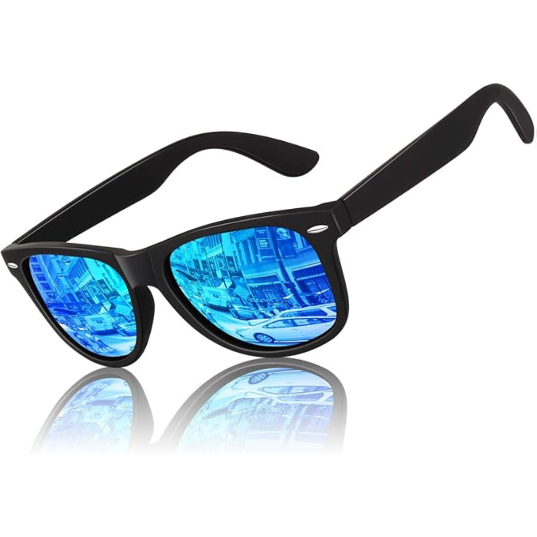 Polarized 80's Retro Sunglasses for Men and Women