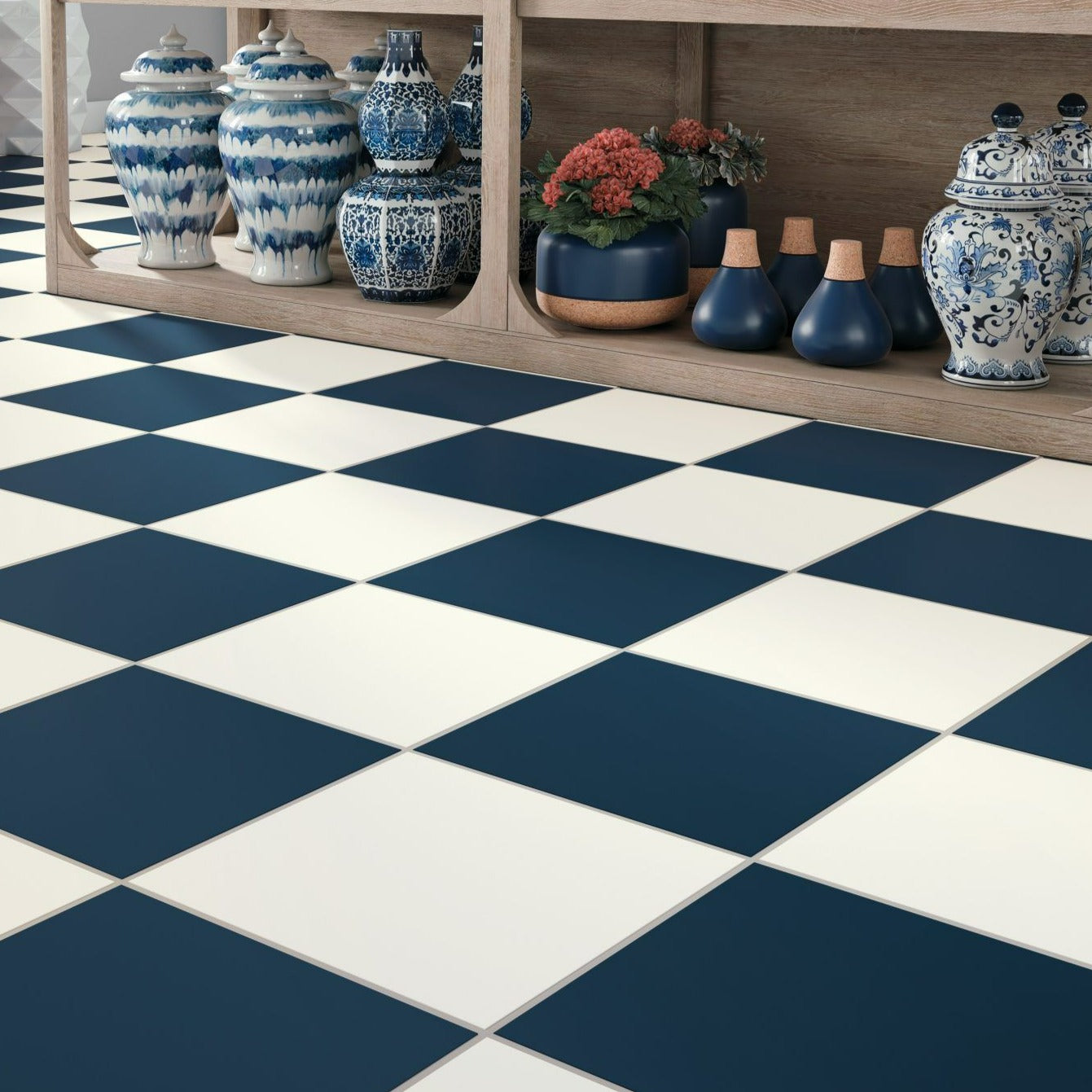 Classic Checkerboard Cotton Bath and Hand Towel Set