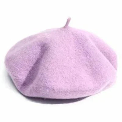 Classic Wool Beret for Women - Stylish Winter Accessory