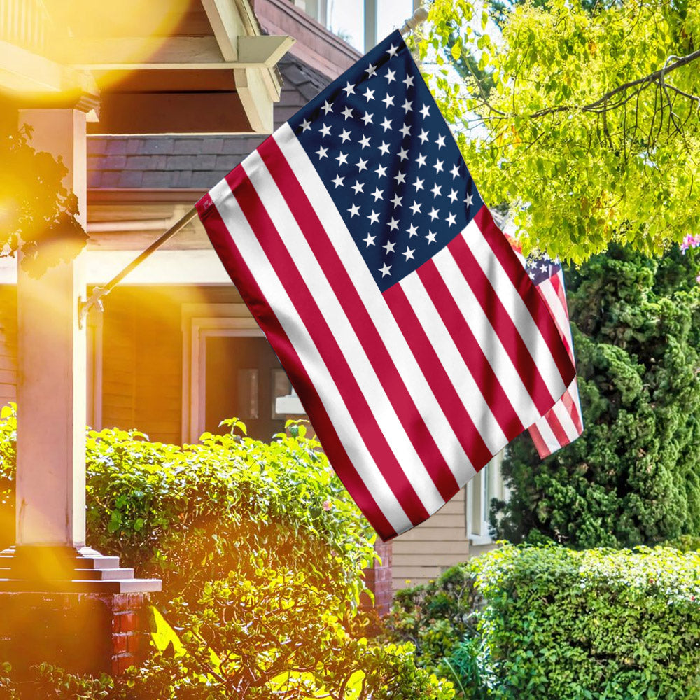 Double-Sided American Flag - Durable Canvas Patriotic Flag for House & Garden