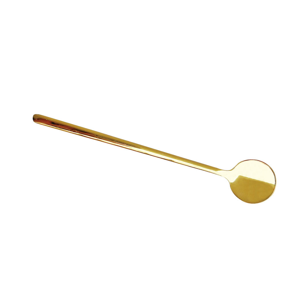 Stainless Steel Espresso and Dessert Spoon Set - 4 Chic Spoons with 7-Inch Handles