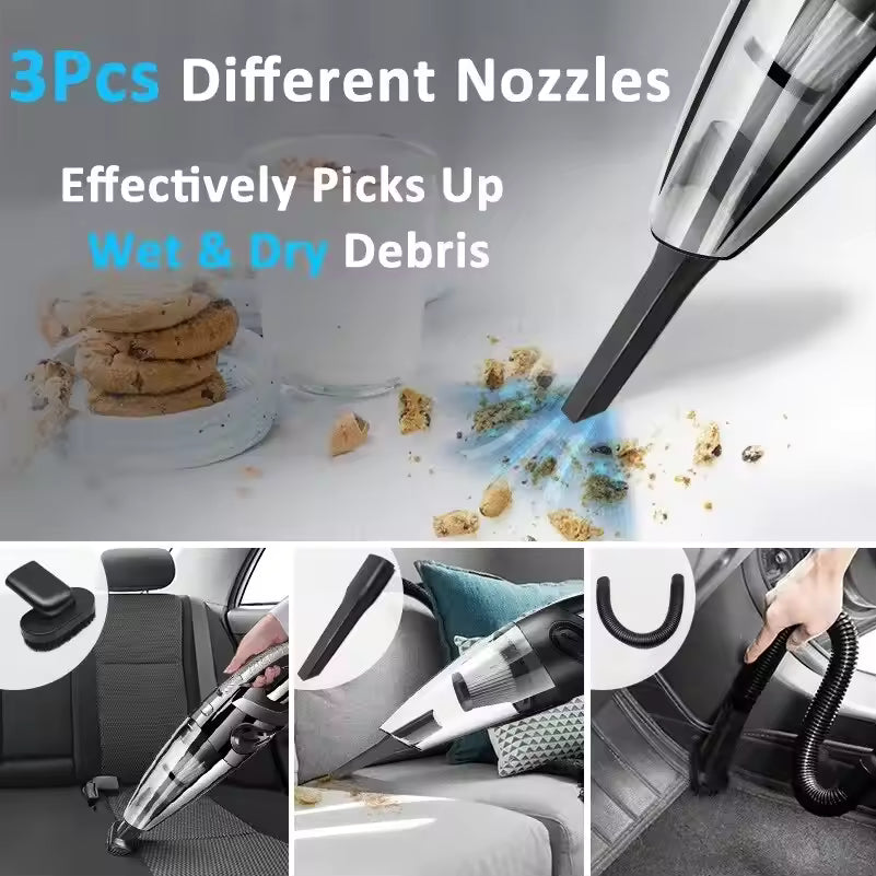 Cordless Car Vacuum Cleaner with 95,000 PA Suction Power