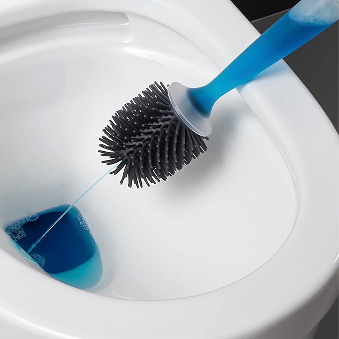 Versatile Toilet Brush with Integrated Cleaning Dispenser