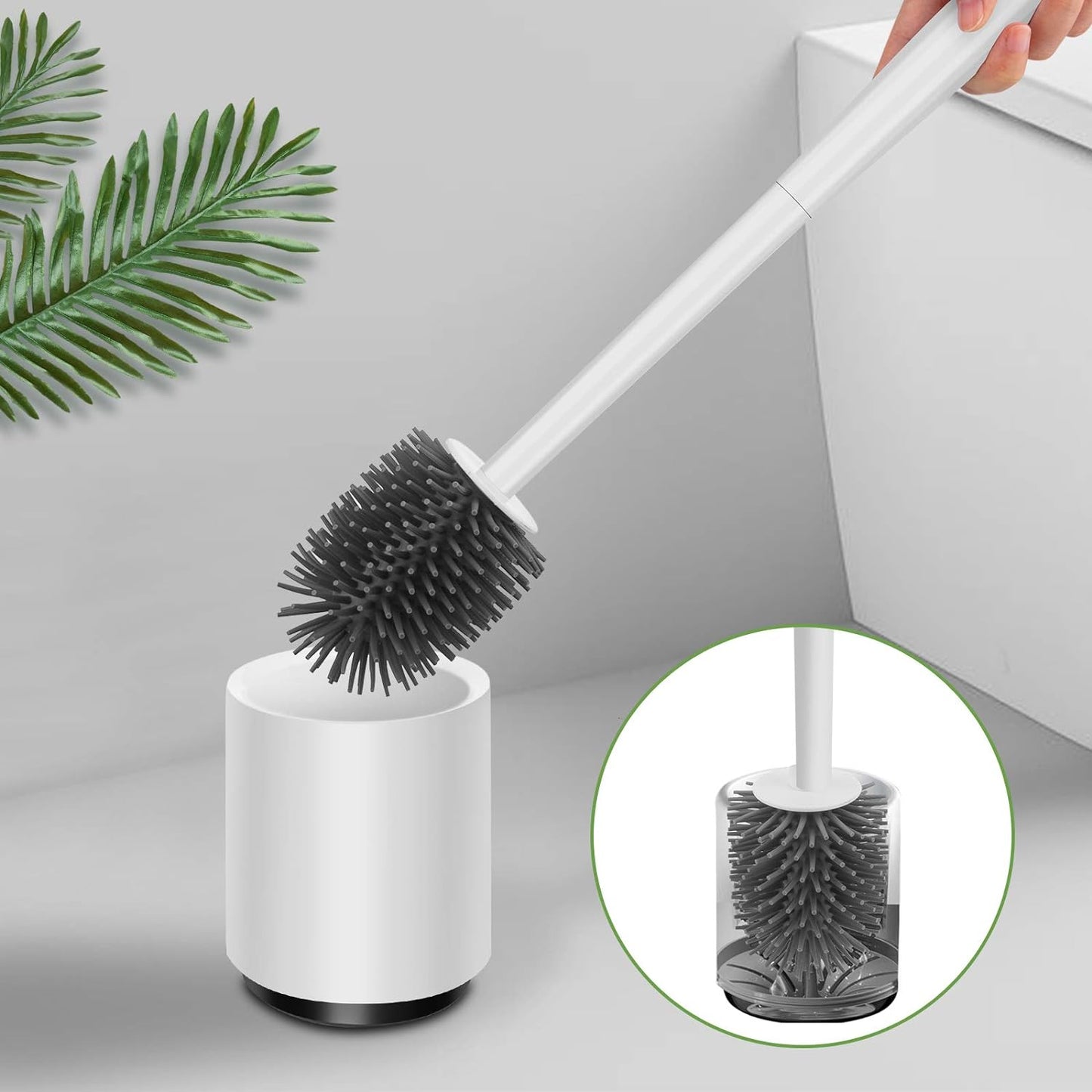 Versatile Toilet Brush with Integrated Cleaning Dispenser