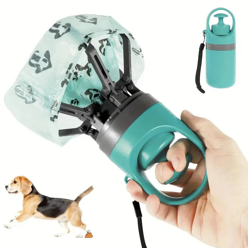 Pet Pooper Scooper with Built-in Waste Bag Dispenser
