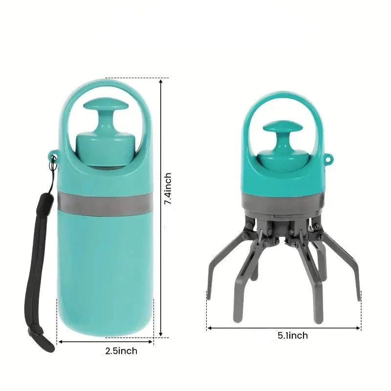 Pet Pooper Scooper with Built-in Waste Bag Dispenser