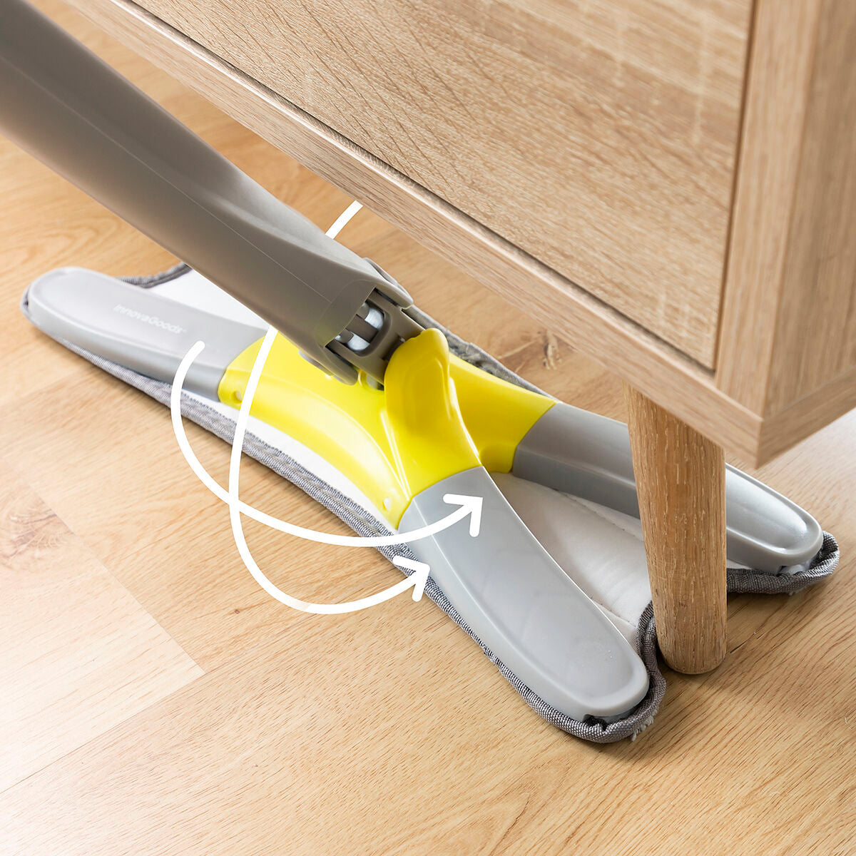 Self-Cleaning Microfiber Mop with Ergonomic Handle