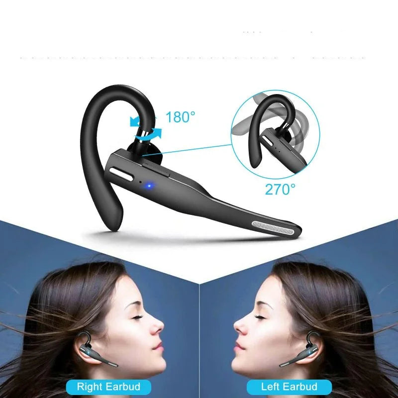 Wireless Bluetooth 5.1 Trucker Headset with Noise Reduction