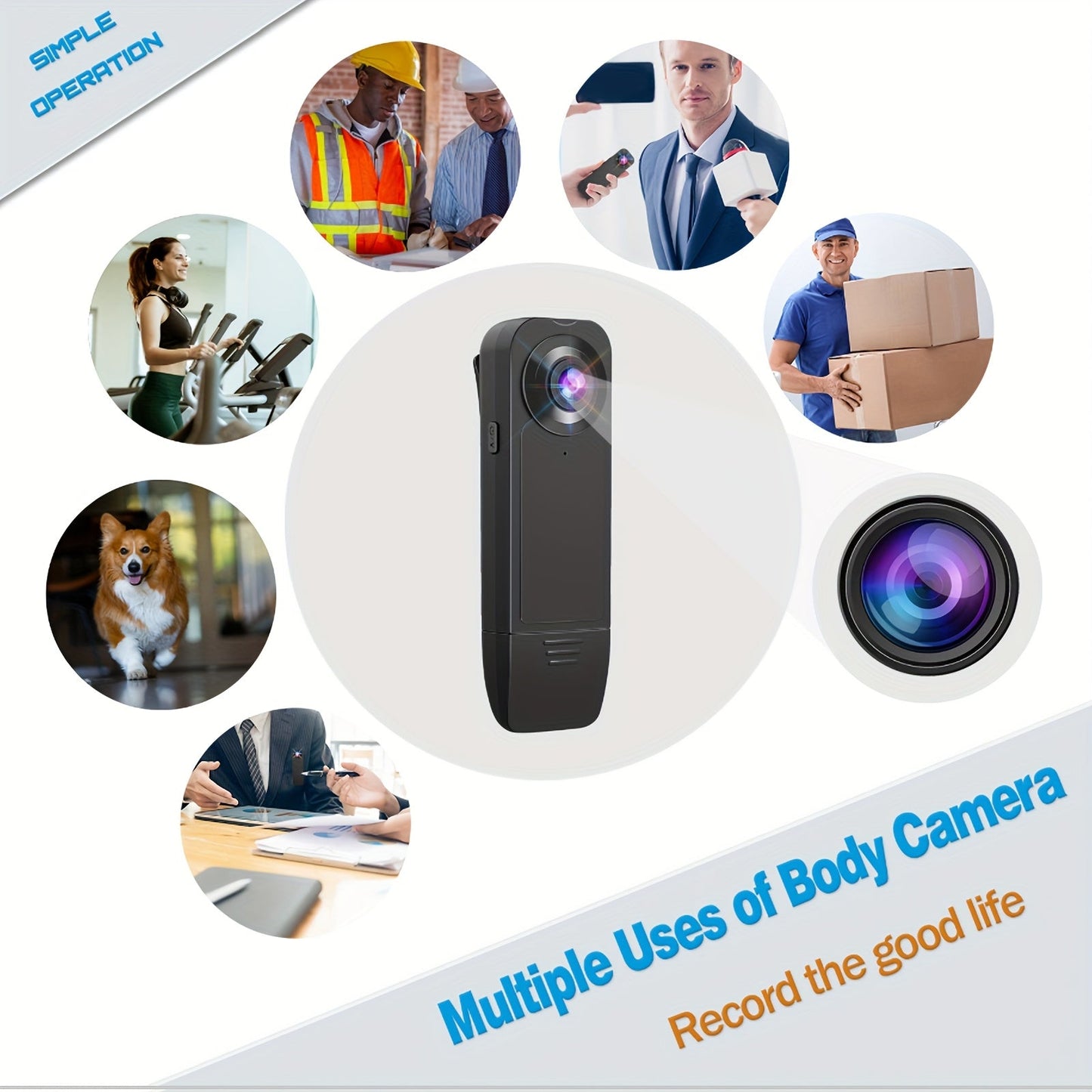 Compact Full HD Mini Camera with Automatic Exposure