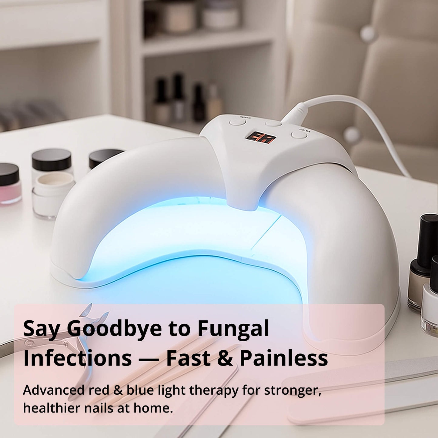 Light Therapy Nail Treatment Device for Healthy, Beautiful Nails
