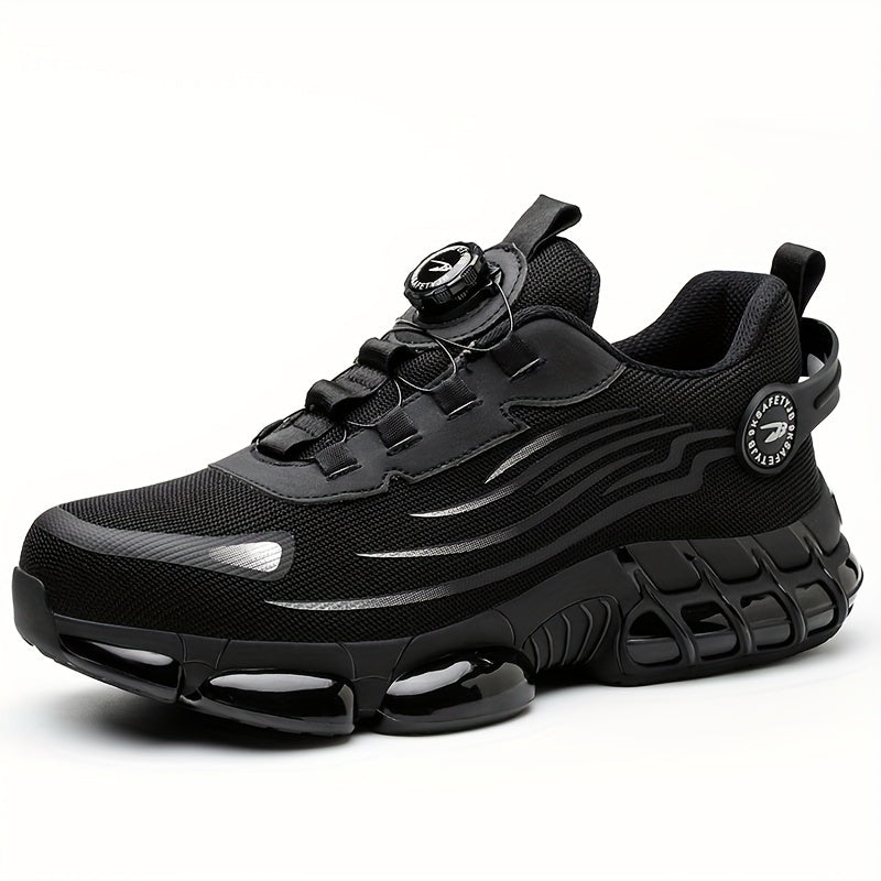 Slip-Resistant Low Top Work Shoes with Breathable Fabric