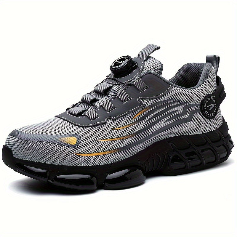 Slip-Resistant Low Top Work Shoes with Breathable Fabric