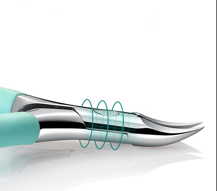 Curved Precision Toenail Clipper for Thick Nails