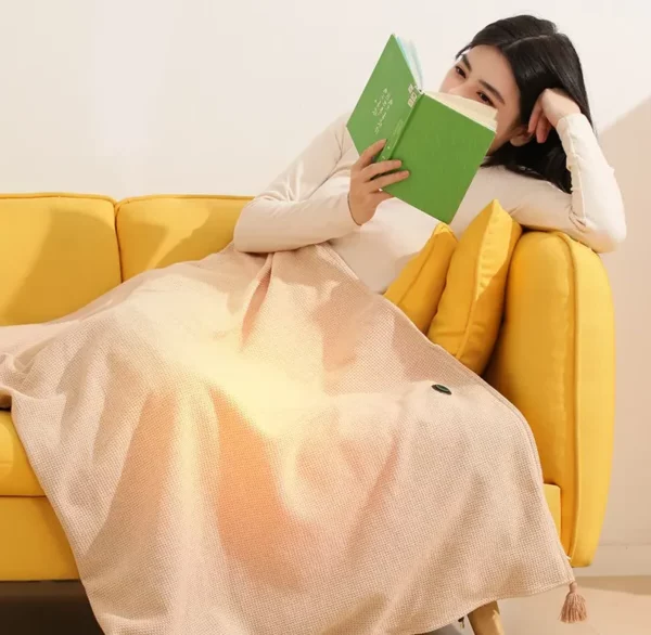 Portable Heated Fleece Shawl with Quick Heating