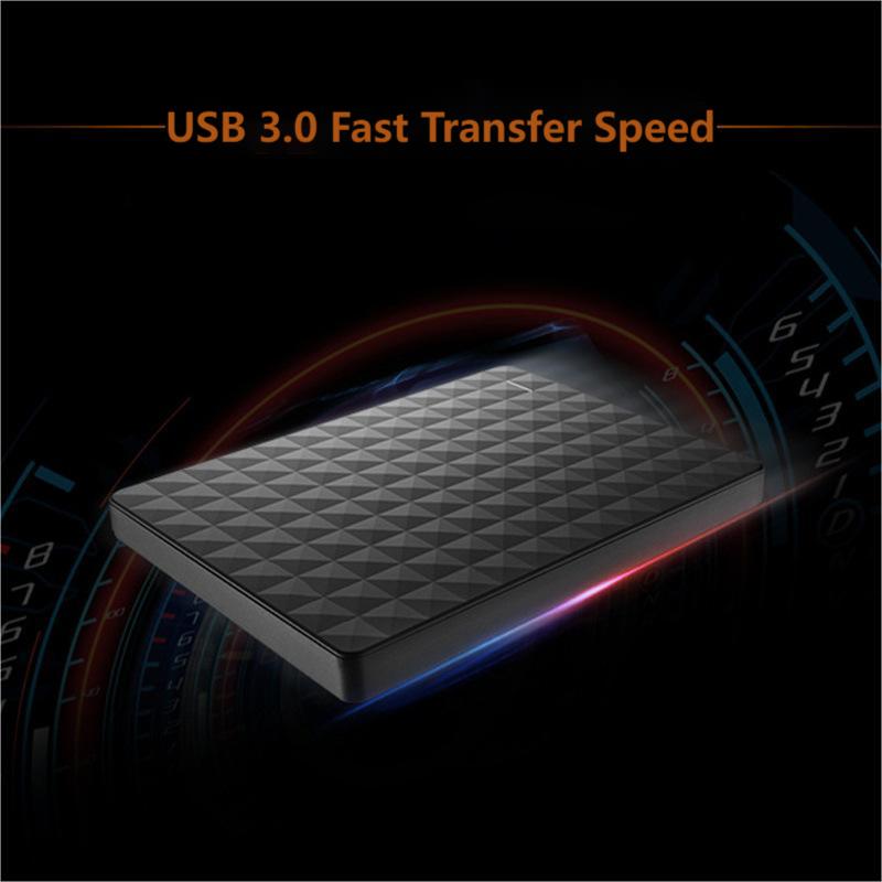 1TB Portable External Hard Drive with USB 3.0 Fast Transfer