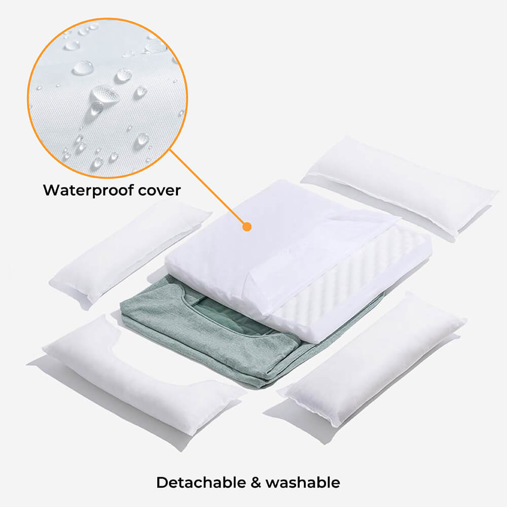 Non-Slip Cat Bed with Soft Bolster for Comfort and Support
