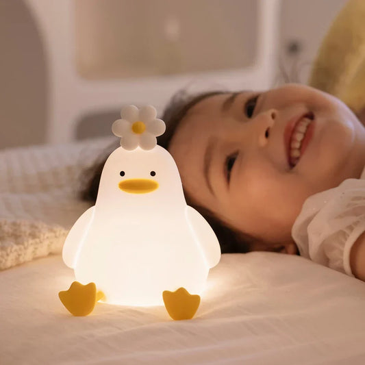 Cute Duck Rechargeable Night Light Lamp