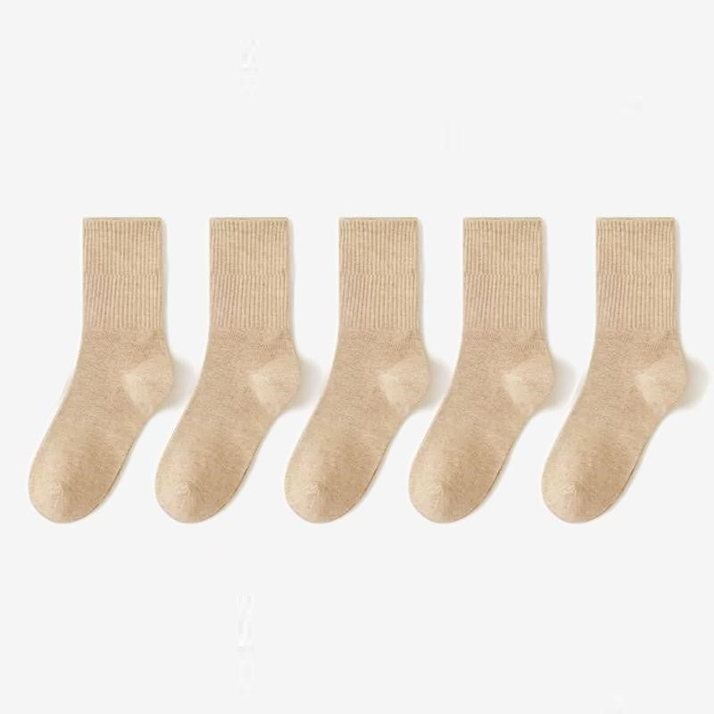 Soft Combed Cotton Business Socks – 5 Pairs