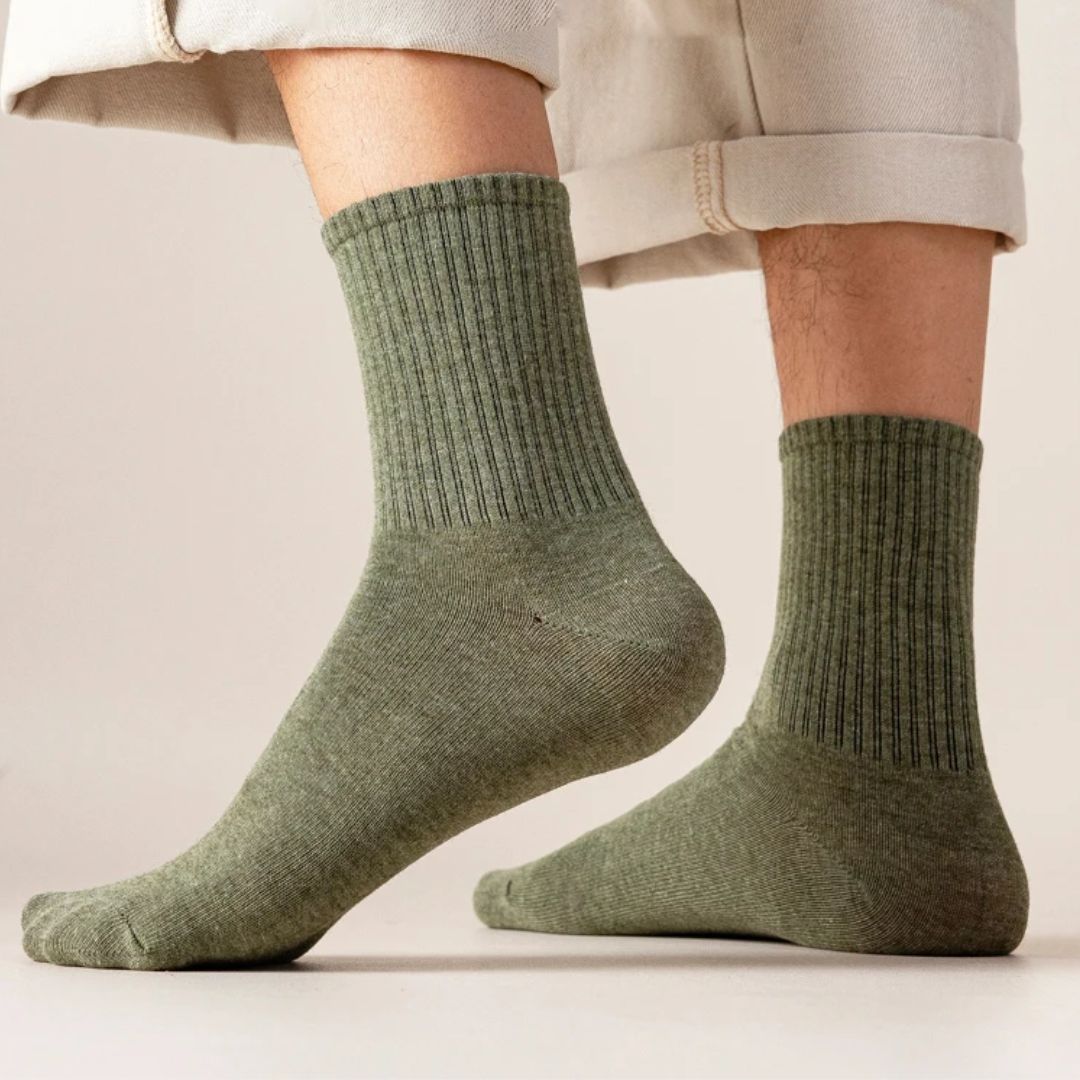 Soft Combed Cotton Business Socks – 5 Pairs