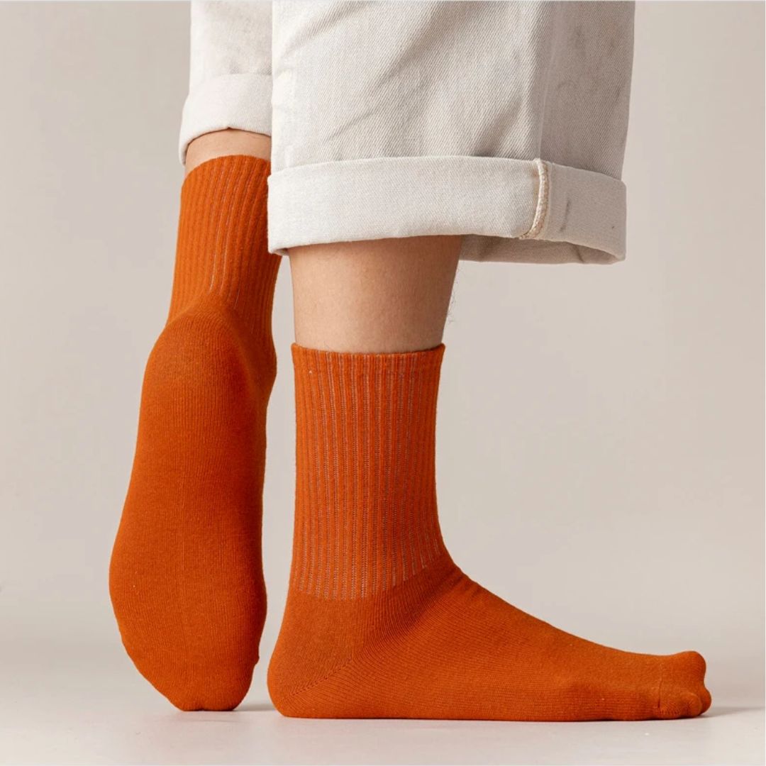 Soft Combed Cotton Business Socks – 5 Pairs