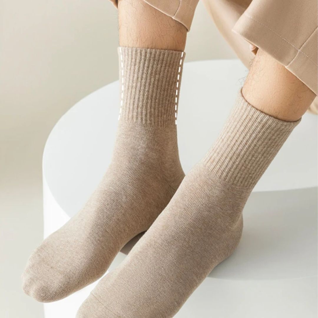 Soft Combed Cotton Business Socks – 5 Pairs