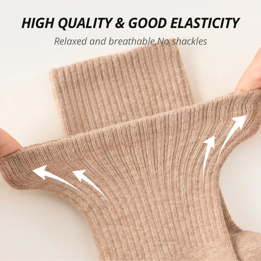 Soft Combed Cotton Business Socks – 5 Pairs