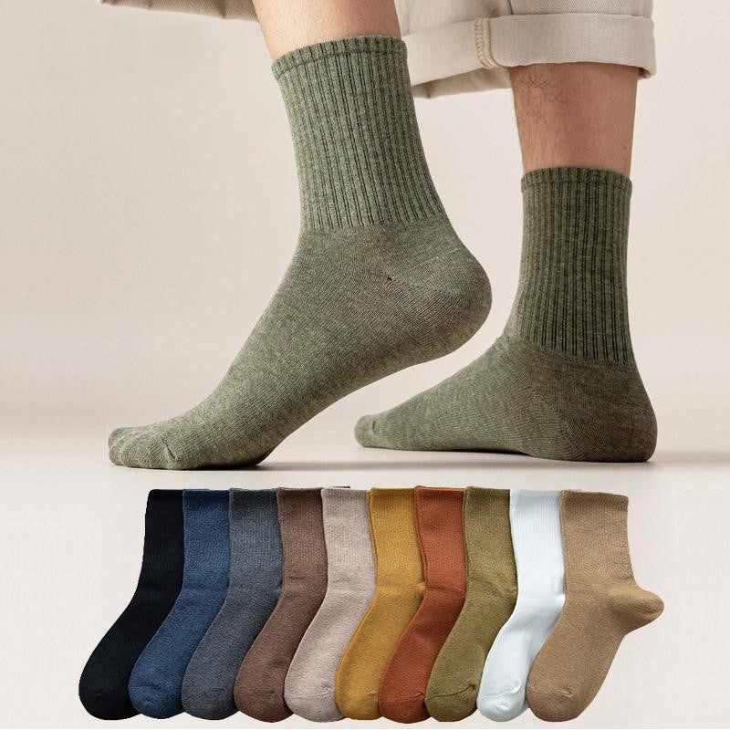 Soft Combed Cotton Business Socks – 5 Pairs