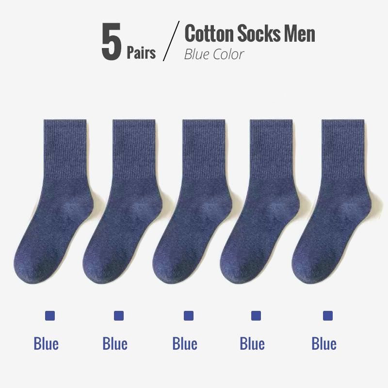 Soft Combed Cotton Business Socks – 5 Pairs
