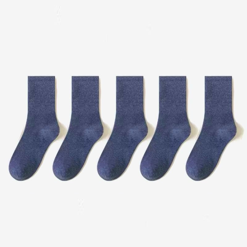 Soft Combed Cotton Business Socks – 5 Pairs