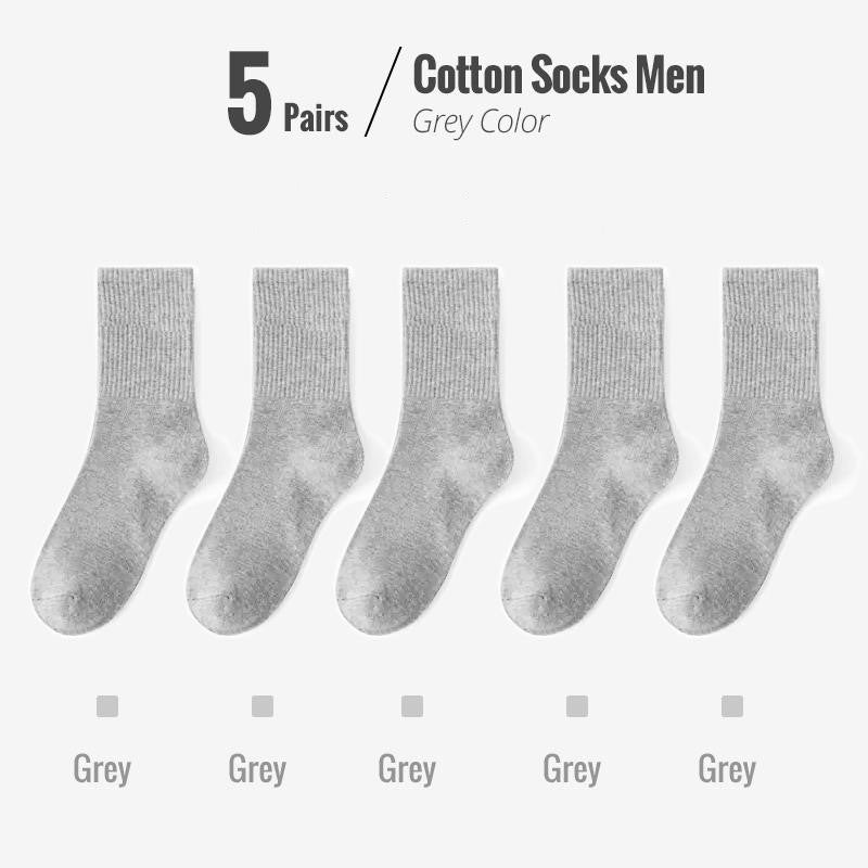 Soft Combed Cotton Business Socks – 5 Pairs