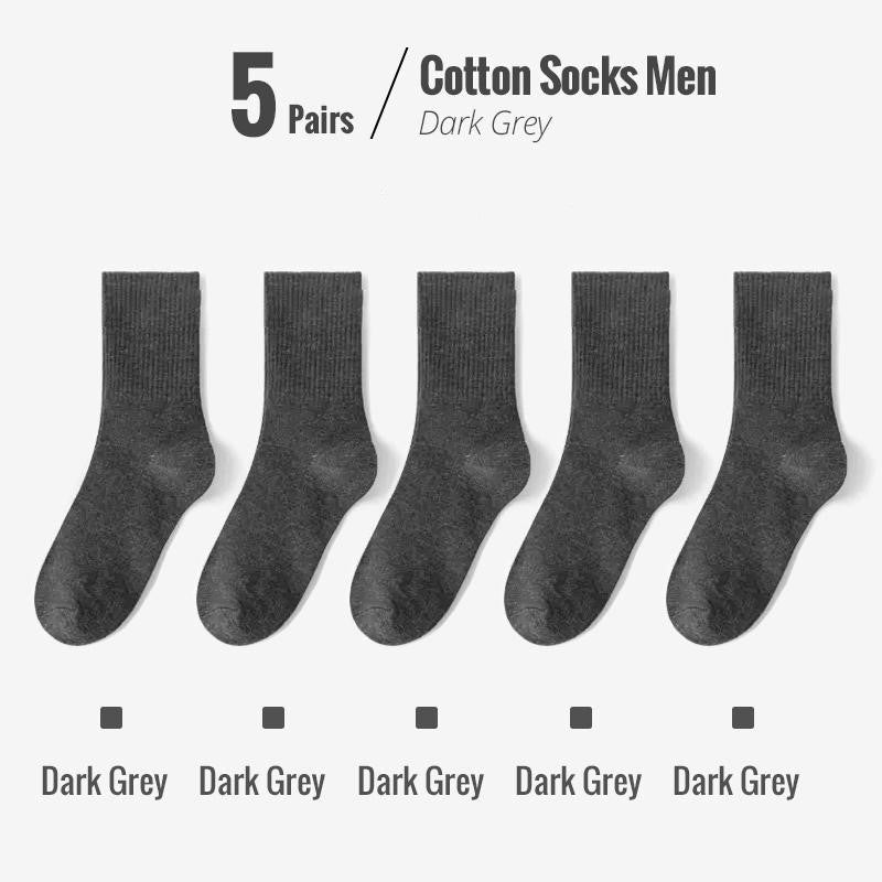 Soft Combed Cotton Business Socks – 5 Pairs