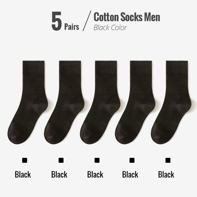 Soft Combed Cotton Business Socks – 5 Pairs