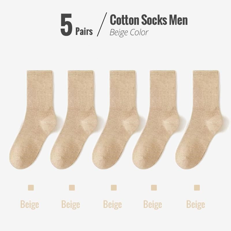 Soft Combed Cotton Business Socks – 5 Pairs