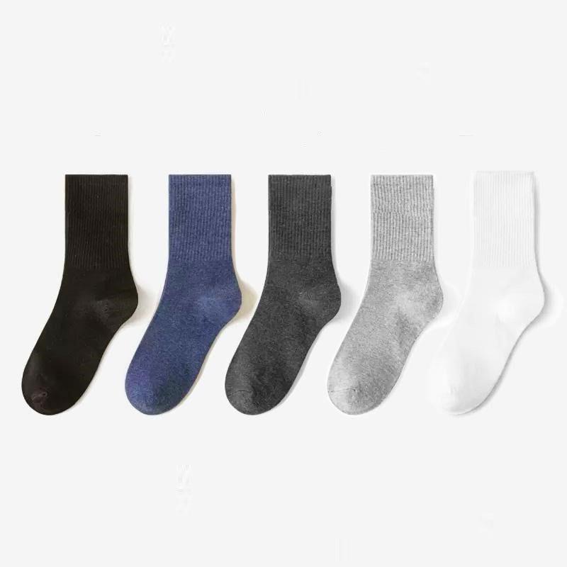 Soft Combed Cotton Business Socks – 5 Pairs